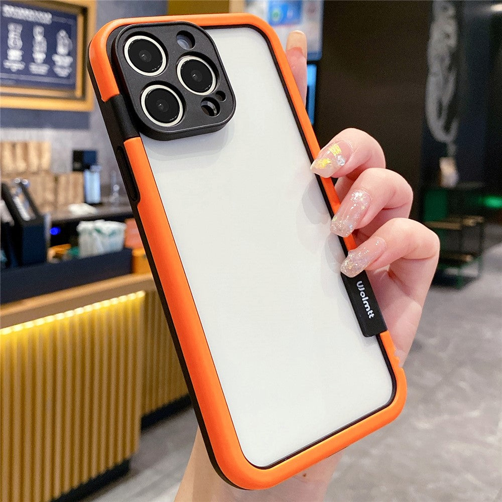 WOLMTT Til iPhone 15 Pro Max Cover Farverig Ramme Blød TPU Gennemsigtigt Telefoncover