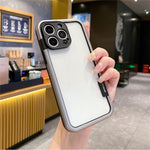WOLMTT For iPhone 16 Pro Max Case Colorful Frame Soft TPU Clear Phone Cover