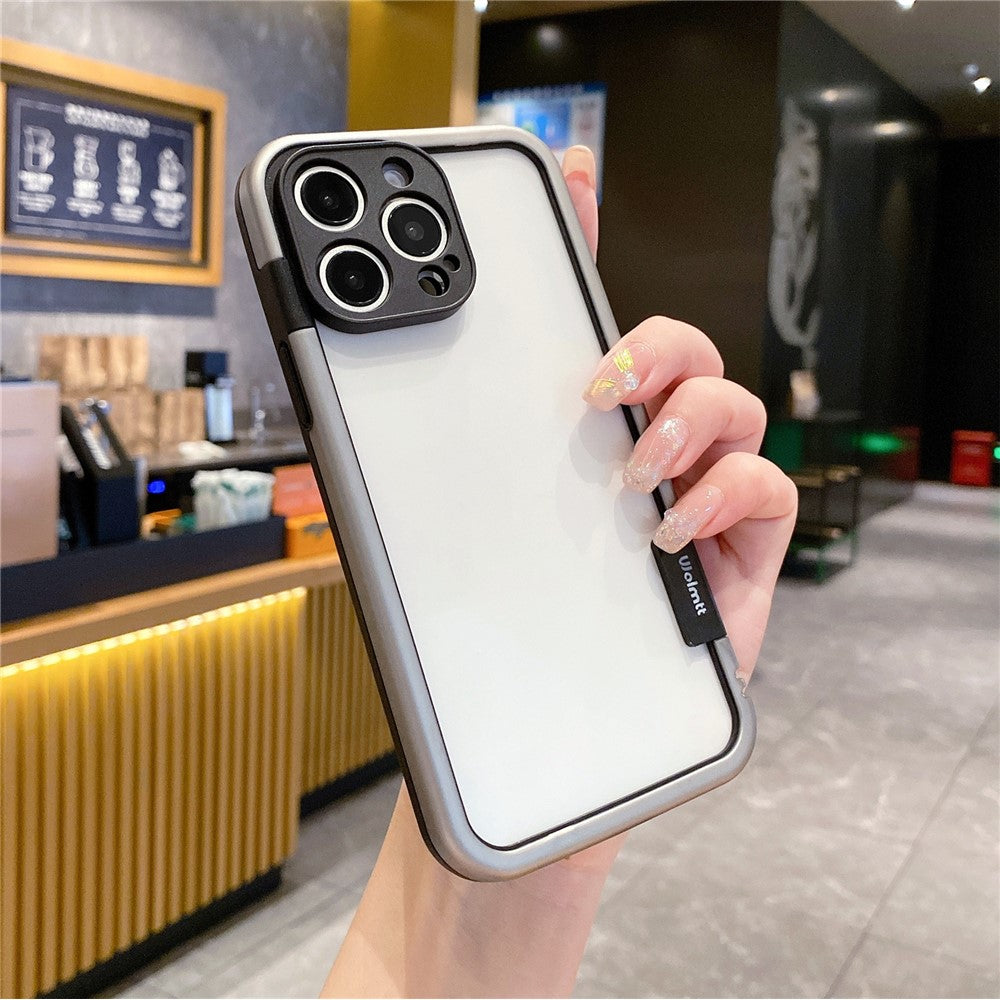 WOLMTT For iPhone 16 Pro Max Case Colorful Frame Soft TPU Clear Phone Cover