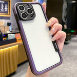 WOLMTT For iPhone 16 Pro Max Case Colorful Frame Soft TPU Clear Phone Cover