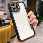 WOLMTT For iPhone 16 Pro Max Case Colorful Frame Soft TPU Clear Phone Cover