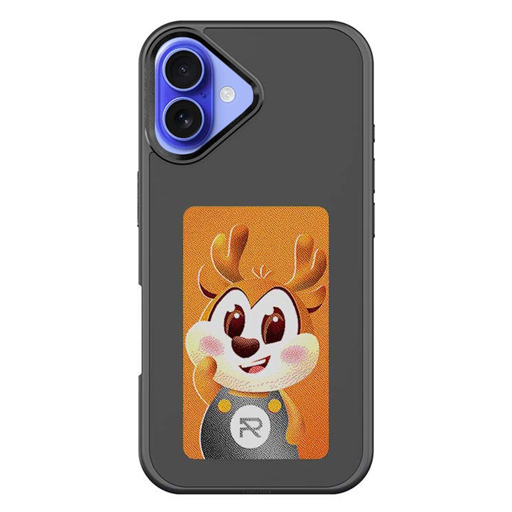 For iPhone 16 Plus E Ink Phone Cover 4-Color Display Pattern Customized Case