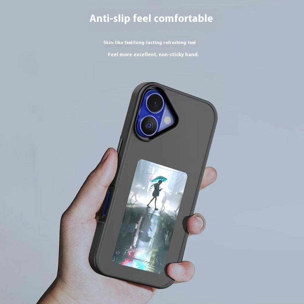 Til iPhone 16 Plus E Ink Telefoncover med 4-farve skærm og tilpasset mønster