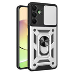 Til Samsung Galaxy A16 5G / A16 4G Cover med Skydbart Kameralåg PC+TPU Stativ Telefoncover