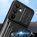 Samsung Galaxy A16 5G / A16 4G-skal PC+TPU-stativ bakstycke med kamerareglage