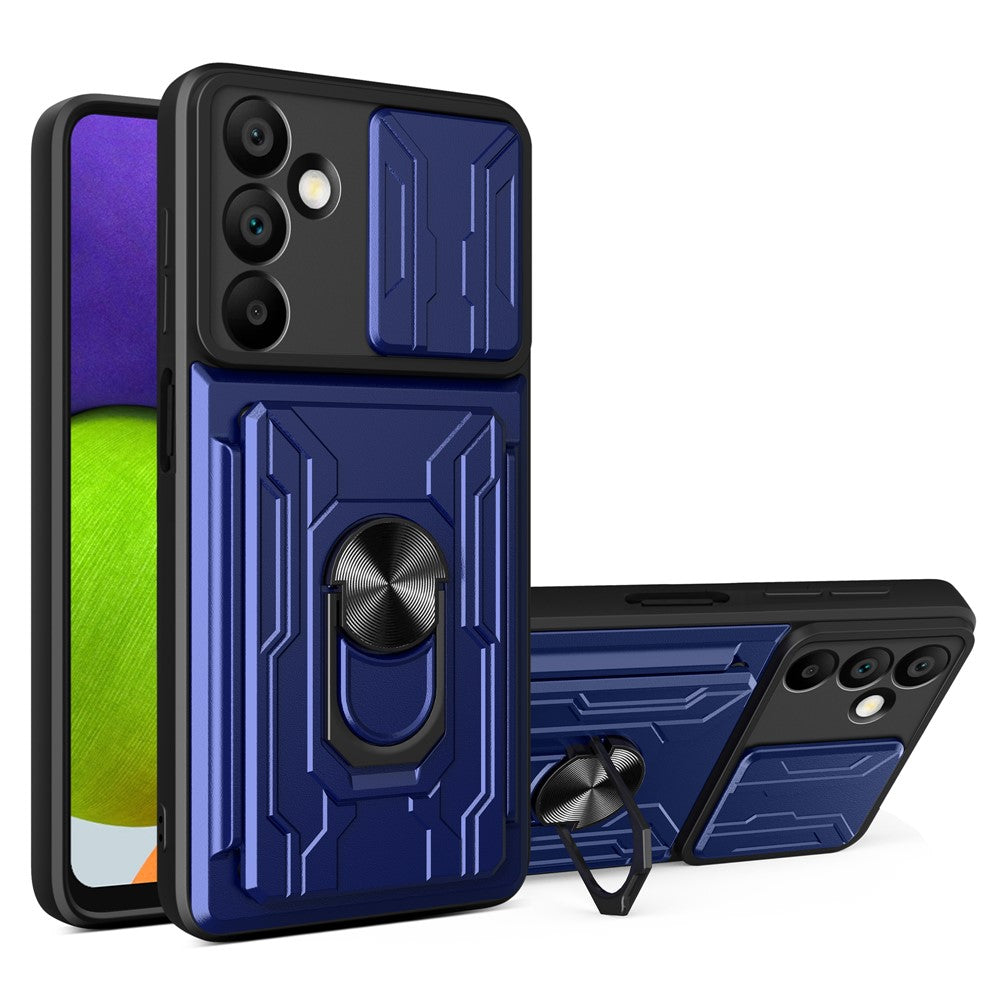 Samsung Galaxy A16 5G / A16 4G-skal PC+TPU-stativ bakstycke med kamerareglage
