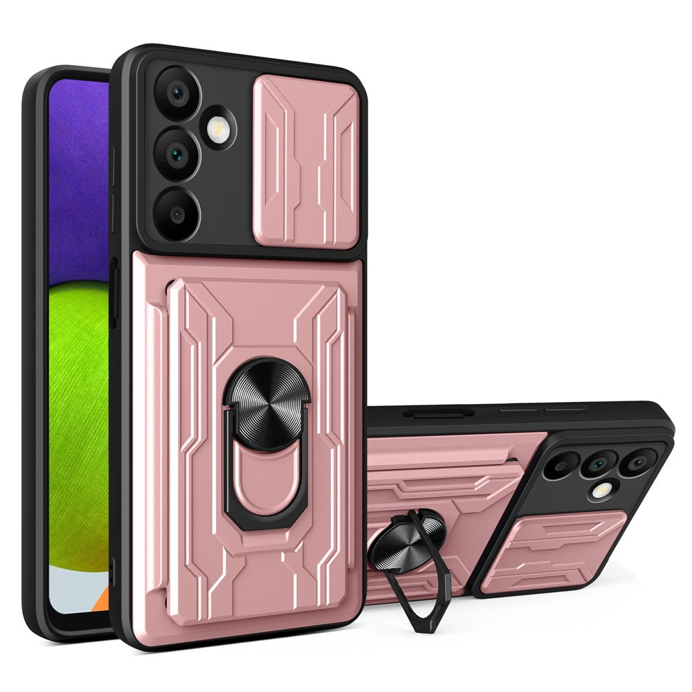 Samsung Galaxy A16 5G / A16 4G-skal PC+TPU-stativ bakstycke med kamerareglage