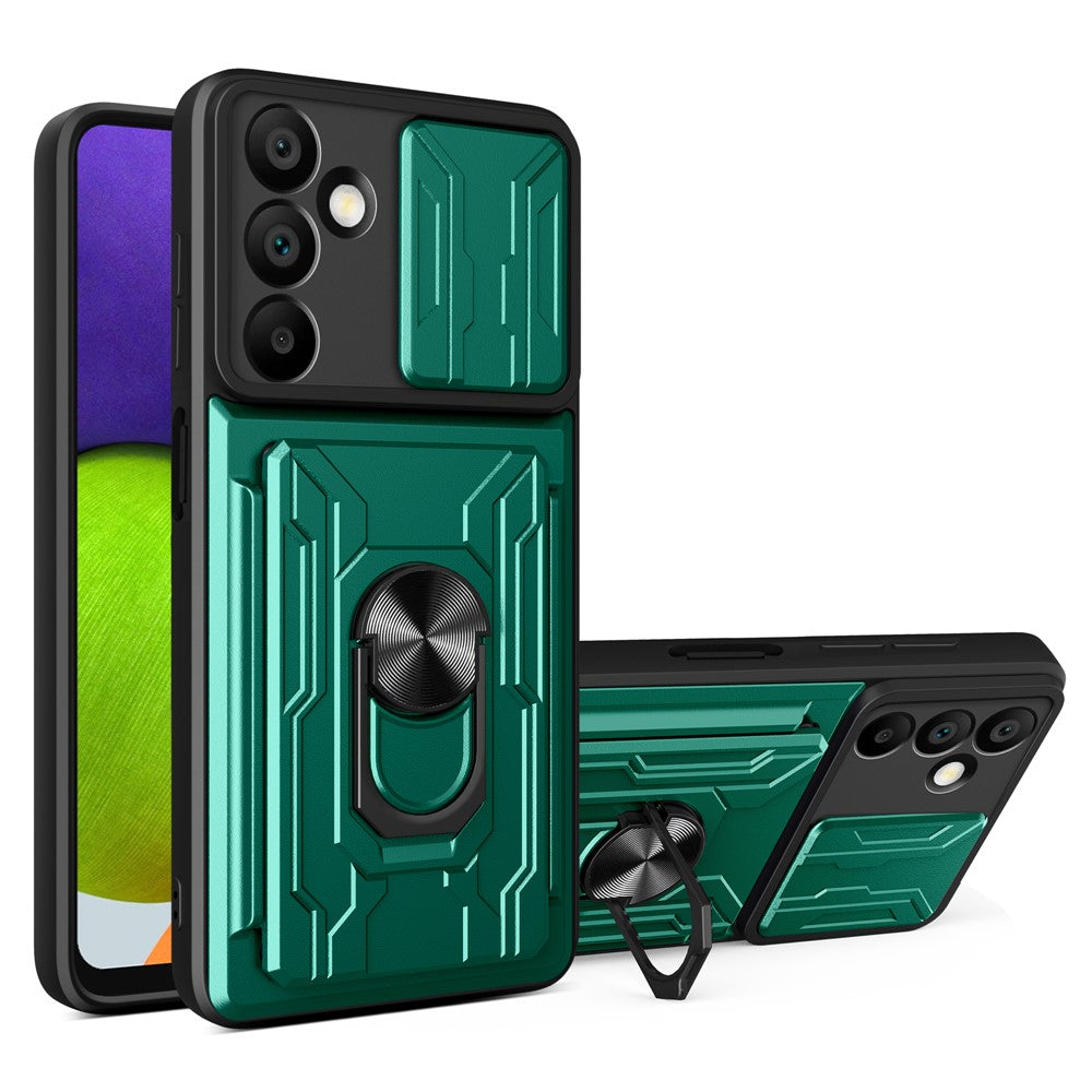 Samsung Galaxy A16 5G / A16 4G-skal PC+TPU-stativ bakstycke med kamerareglage