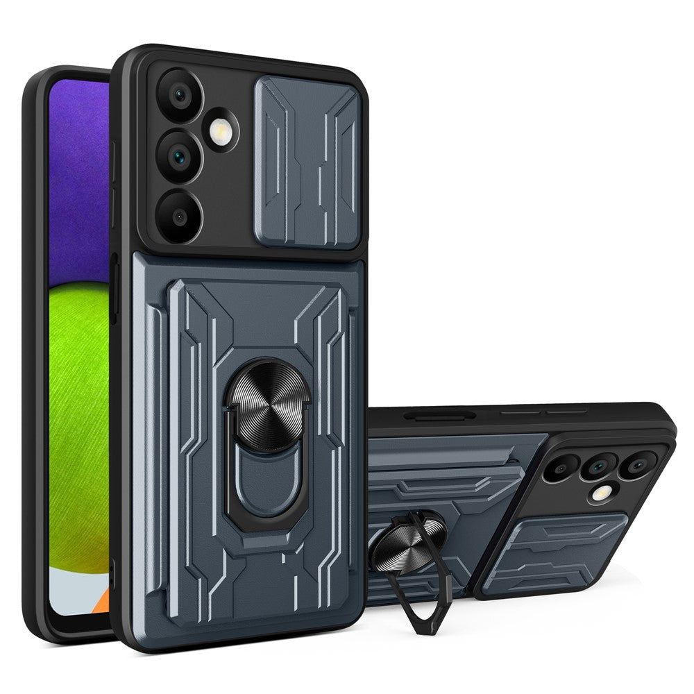 Samsung Galaxy A16 5G / A16 4G-skal PC+TPU-stativ bakstycke med kamerareglage