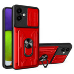 For Samsung Galaxy A06 4G Case PC+TPU Kickstand Phone Back Cover with Camera Slider