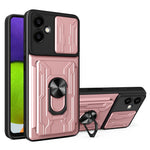 For Samsung Galaxy A06 4G Case PC+TPU Kickstand Phone Back Cover with Camera Slider