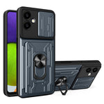 For Samsung Galaxy A06 4G Case PC+TPU Kickstand Phone Back Cover with Camera Slider