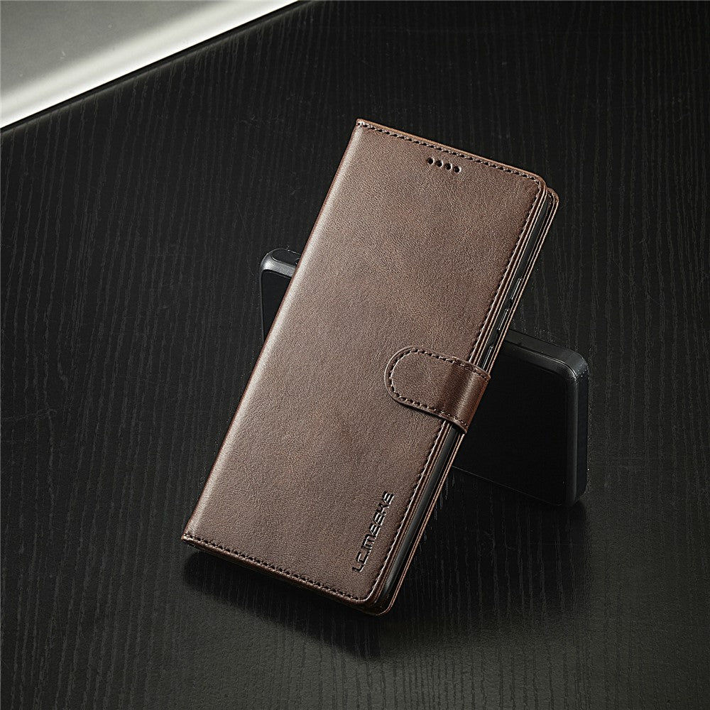 LC.IMEEKE For Xiaomi 14T Case Calf Texture PU Leather Stand Wallet Phone Cover