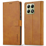 LC.IMEEKE For Xiaomi 14T Case Calf Texture PU Leather Stand Wallet Phone Cover