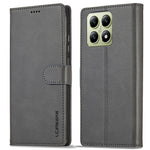 LC.IMEEKE For Xiaomi 14T Case Calf Texture PU Leather Stand Wallet Phone Cover