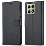 LC.IMEEKE For Xiaomi 14T Case Calf Texture PU Leather Stand Wallet Phone Cover