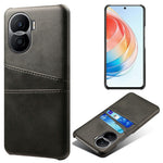 For Honor X40i 5G Dual Card Slots Holder Case PU Leather Coated Hard PC Protective Phone Cover