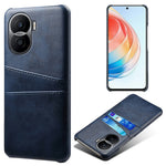For Honor X40i 5G Dual Card Slots Holder Case PU Leather Coated Hard PC Protective Phone Cover