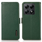 KHAZNEH For Xiaomi 14T Phone Case Genuine Cow Leather Cover RFID Blocking