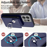 For Motorola Edge 50 Pro 5G Case YB Leather Coating Series-7 Card Holder Leather TPU Phone Cover with Kickstand