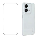 ENKAY HAT PRINCE För Xiaomi Redmi Note 13R Pro 5G Skal Matt TPU mobilskal med Linsfilm + 9H Glasskydd