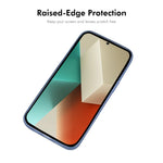 ENKAY HAT PRINCE För Xiaomi Redmi Note 13R Pro 5G Skal Matt TPU mobilskal med Linsfilm + 9H Glasskydd