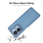 ENKAY HAT PRINCE För Xiaomi Redmi Note 13R Pro 5G Skal Matt TPU mobilskal med Linsfilm + 9H Glasskydd