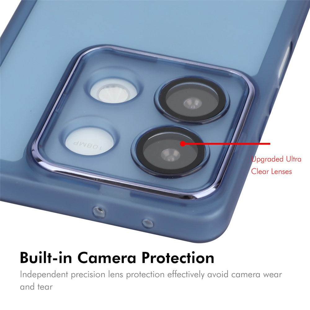 ENKAY HAT PRINCE För Xiaomi Redmi Note 13R Pro 5G Skal Matt TPU mobilskal med Linsfilm + 9H Glasskydd