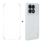 ENKAY HAT PRINCE För Xiaomi Redmi K70E 5G Skal Matt TPU mobilskal med Linsfilm + 9H Glasskydd