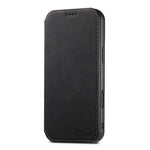 SUTENI J06 For iPhone 16 Plus Case Litchi Texture Leather Wallet Phone Shell Compatible with MagSafe