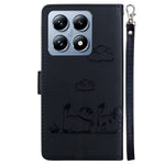 For Xiaomi 14T Case RFID Blocking Kitten Pattern TPU+PU Leather Phone Cover