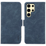 ABEEL For Samsung Galaxy S25 Ultra Case PU Leather Folio Stand View RFID Blocking Phone Cover