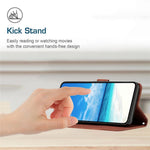 For Xiaomi 14T Case Viewing Stand PU Leather Phone Cover Imprinted Pattern
