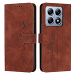 For Xiaomi 14T Pro Case Viewing Stand PU Leather Phone Cover Imprinted Pattern
