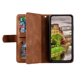 For Motorola Edge 60 Neo 5G / Edge 50 Neo 5G / Moto S50 5G / ThinkPhone 25 5G Case PU Leather Phone Cover with Zipper Wallet 9 Card Slots