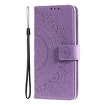 Motorola Edge 60 Neo 5G / Edge 50 Neo 5G / Moto S50 5G / ThinkPhone 25 5G-cover med trykt totemmønster i PU-læder, tegnebogsetui, mobilcover