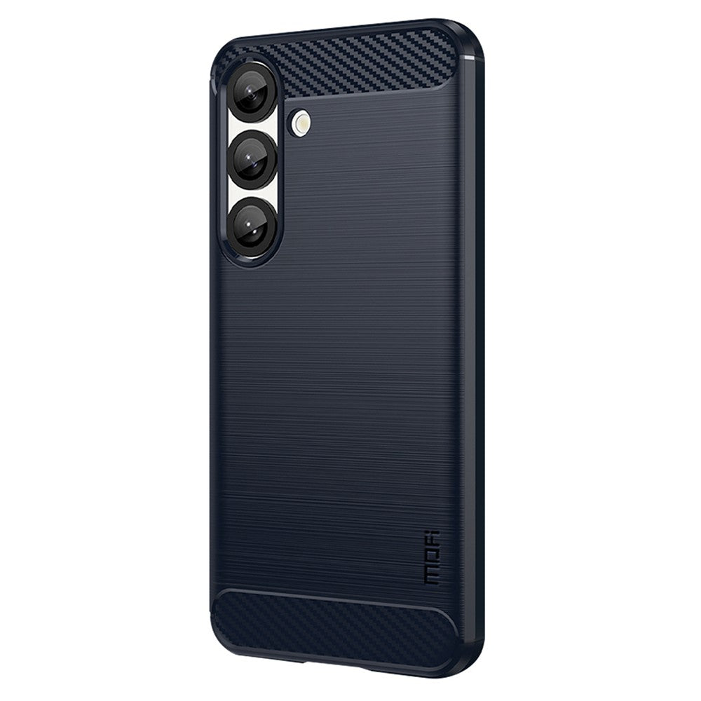 MOFI JK TPU Series-1-cover til Samsung Galaxy S25 med kulfiberstruktur, blødt TPU-mobilcover