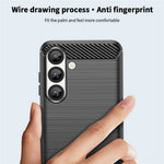 MOFI JK TPU Series-1-cover til Samsung Galaxy S25 med kulfiberstruktur, blødt TPU-mobilcover