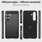 MOFI JK TPU Series-1-cover til Samsung Galaxy S25 med kulfiberstruktur, blødt TPU-mobilcover