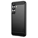 MOFI JK TPU Series-1-cover til Samsung Galaxy S25 med kulfiberstruktur, blødt TPU-mobilcover