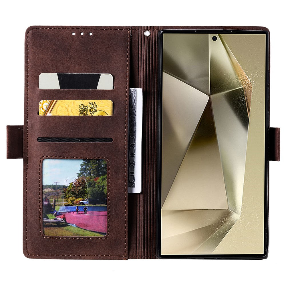 For Samsung Galaxy S25 Ultra Wallet Case RFID Blocking Stand Leather Phone Cover