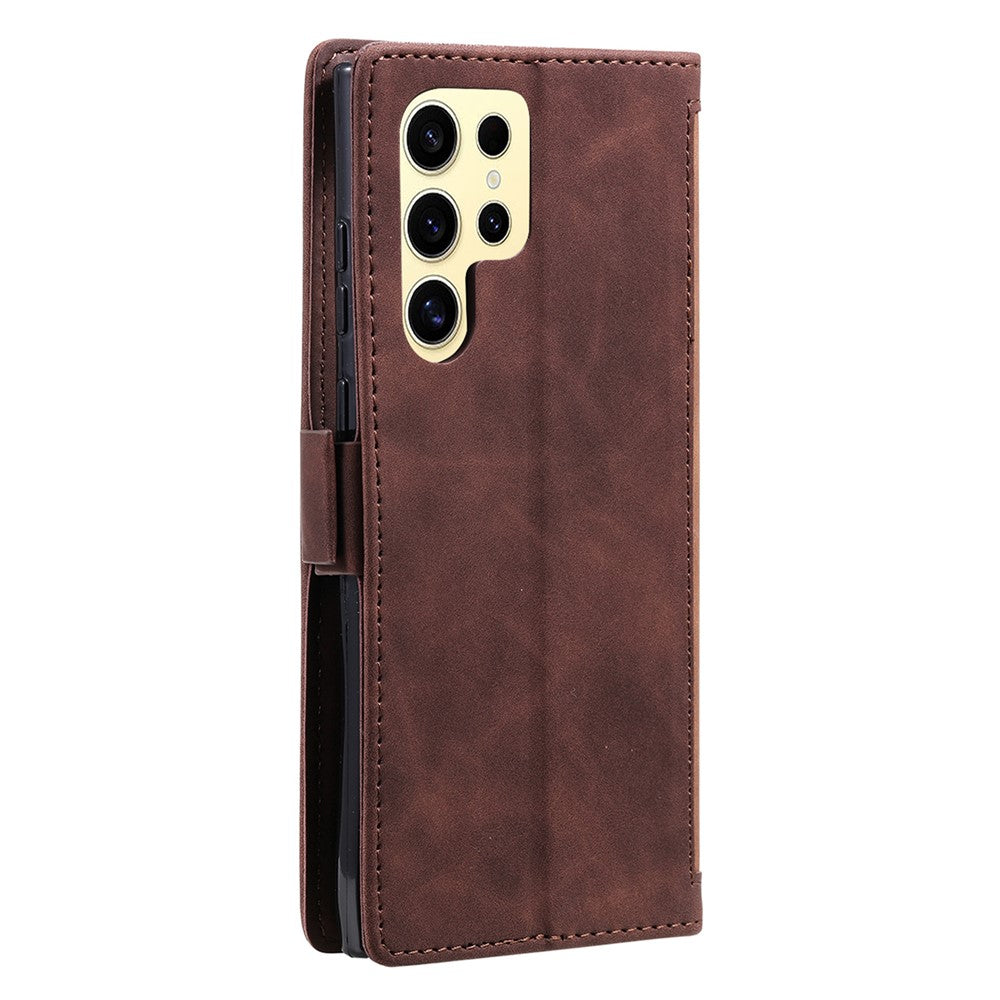 For Samsung Galaxy S25 Ultra Wallet Case RFID Blocking Stand Leather Phone Cover