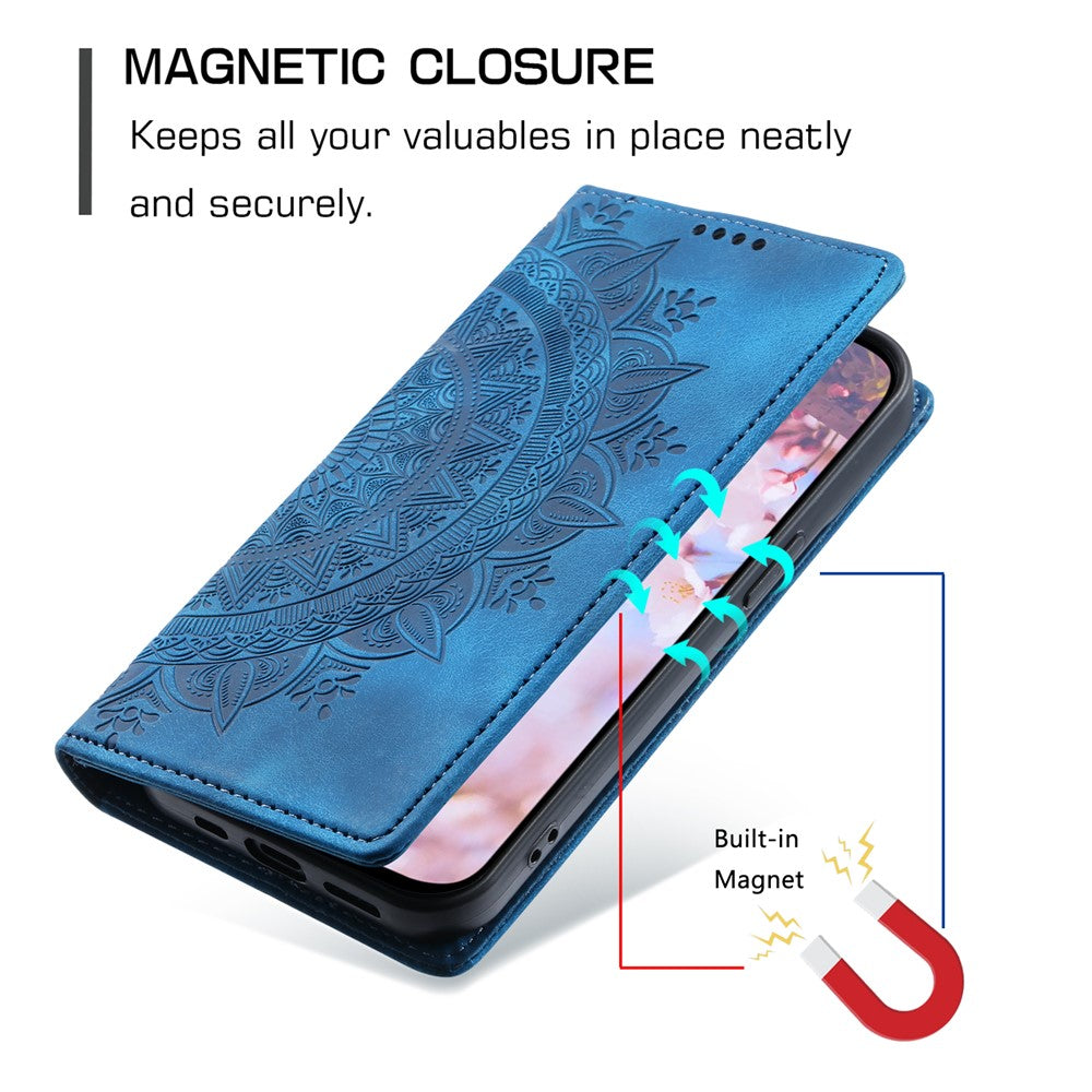 Style 010 For Xiaomi 14T Pro Case Mandala Pattern Magnetic Closing Leather Phone Cover