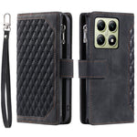 Style 005 For Xiaomi 14T Pro Wallet Case Rhombus Stitching Line PU Leather Phone Cover