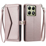 For Xiaomi 14T Pro Leather Case Wallet Stand Phone Cover with Straps