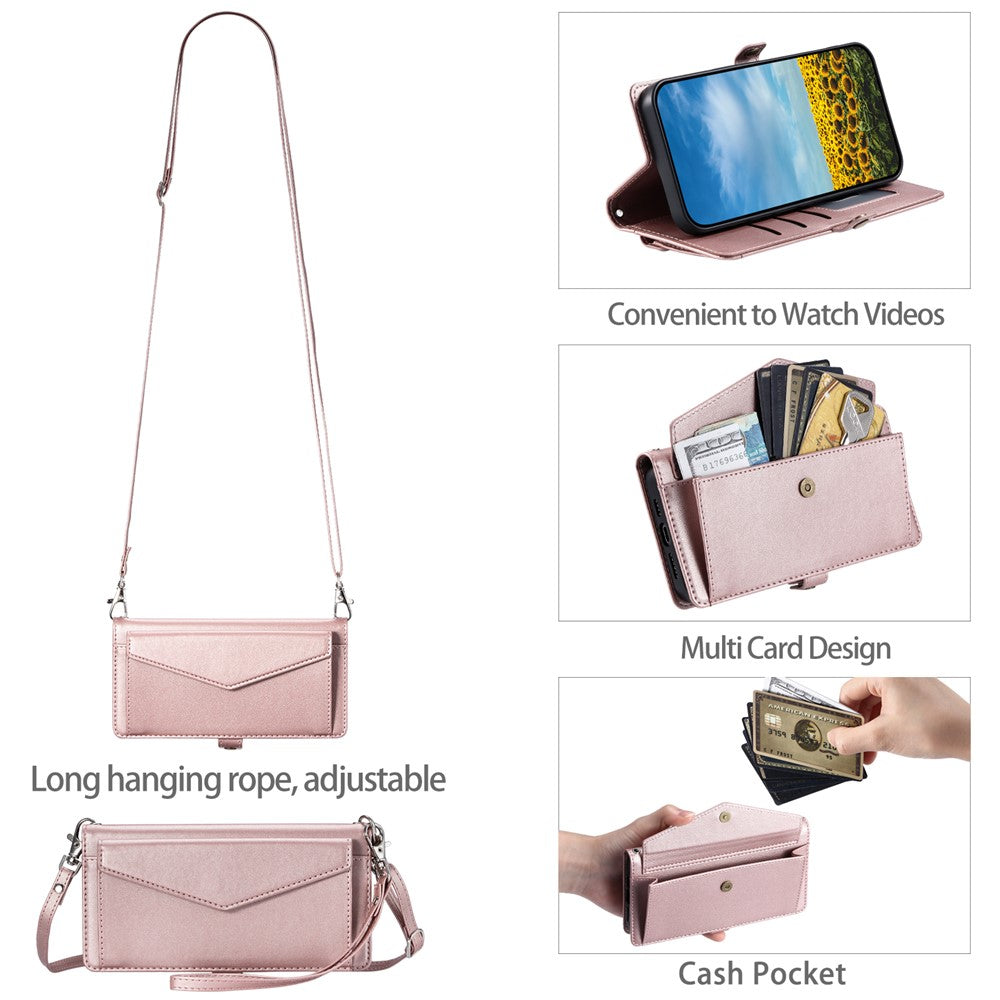 For Xiaomi 14T Pro Leather Case Wallet Stand Phone Cover with Straps