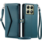 For Xiaomi 14T Pro Leather Case Wallet Stand Phone Cover with Straps