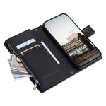 Style 012 for Xiaomi 14T Pro Case Zipper Pocket Glitter Leather Phone Cover