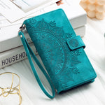 Style 006 For Xiaomi 14T Pro Wallet Case PU Leather Phone Cover Mandala Flower Pattern