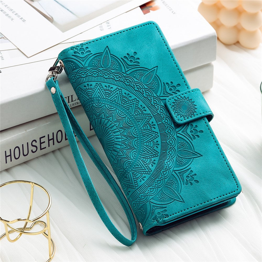 Style 006 For Xiaomi 14T Pro Wallet Case PU Leather Phone Cover Mandala Flower Pattern
